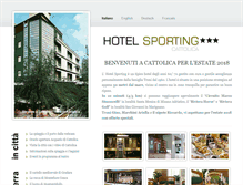 Tablet Screenshot of hotelsportingcattolica.com